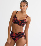 SUMMER PALM - Minimizer plavkový top s kosticemi Triumph BROWN 44C
