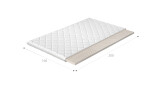 Topper z latexu na matraci Rozměr: 90 x 200 cm, Potah: Hypoalergenní potah
