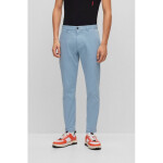 Pánské dlouhé kalhoty Hugo Boss slim fit z elastického bavlněného gabardénu modré barvy (50468314-451) 36/32