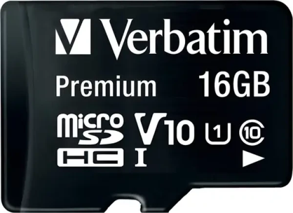 Verbatim MicroSDHC 16GB Premium / Paměťová karta / UHS-I (U1) / Class 10 (44082)