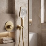 REA - Sprchová hlavice JS-031 BRUSH GOLD REA-03905