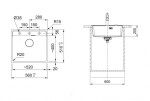 FRANKE - Maris Fragranitový dřez MRG 610-52 RTL, 56x51 cm, matná černá 114.0661.384