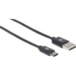 Delock USB 2.0 prodlužovací kabel plochý zahnutý [1x USB 2.0 zástrčka A - 1x USB 2.0 zásuvka A] 1.00 m černá oboustranně zapoji