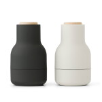 Audo Copenhagen Mlýnek na sůl a pepř Bottle Ash/Carbon Beech Small - set 2 ks, černá barva, bílá barva, kov, plast, keramika