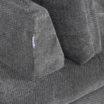 Rozkládací křeslo, šedá, látka, ASB-C3410 GREY2