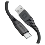 SWISSTEN SOFT SILICONE datový kabel USB - USB-C 0.4m černá (71506519)