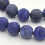 Přírodní lapis lazuli - matný - ∅ 6 mm - 1 ks