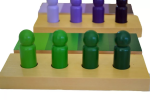 Moyo Montessori Moyo Montessori Stínování barev - figurky s destičkami