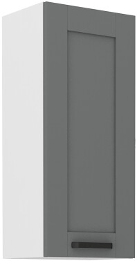 Horní skříňka Luna 40 G-90 1F Barva korpusu: Bílá, Barva dvířek: Dust Grey