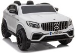 Mamido Dětské elektrické autíčko Mercedes GLC 63S 4x4 dvoumístné bílé