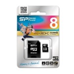 8 GB Silicon Power / micro SDHC / Paměťová karta / Class 10 / + adaptér SDHC (SP008GBSTH010V10-SP)