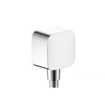HANSGROHE - PuraVida Připojení hadice Fixfit se zpětným ventilem a kulovým kloubem, chrom 27414000