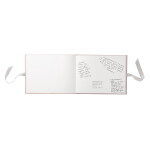 Busy B Kniha hostů Pink Faux, růžová barva, papír, textil