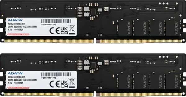 ADATA Premier 32GB (2x 16GB) DDR5 5600MHz / Operační paměť / CL46 / DIMM / 1.1V / XMP 3.0 (AD5U560016G-DT)