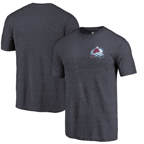 Fanatics Pánské Tričko Colorado Avalanche Primary Logo Left Chest Distressed Tri-Blend Velikost: