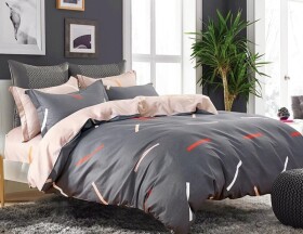 Šedé oboustranné ložní povlečení se vzorem Šířka: 200 cm | Délka: 220 cm 2ks 70x80 cm (standard zdarma) Šířka: 200 cm | Délka: 220 cm