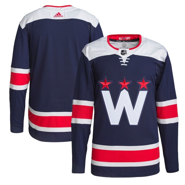 Adidas Pánský dres Washington Capitals NHL Alternate Authentic Jersey - Navy Velikost: 54 (XL)