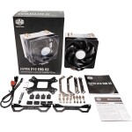 Cooler Master Hyper 212 EVO V2 / 120 mm / Rifle Bearing / 27 dB @ 1800 RPM / 62 CFM / Intel + AMD / 4-pin (RR-2V2E-18PK-R2)