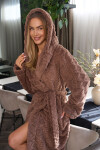 Šaty 2402 Geo Long Chocolate - L&L S