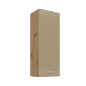 Horní skříňka Artisan 40 G-108 1F Barva korpusu: Dub artisan, Barva dvířek: Cappucino lesk