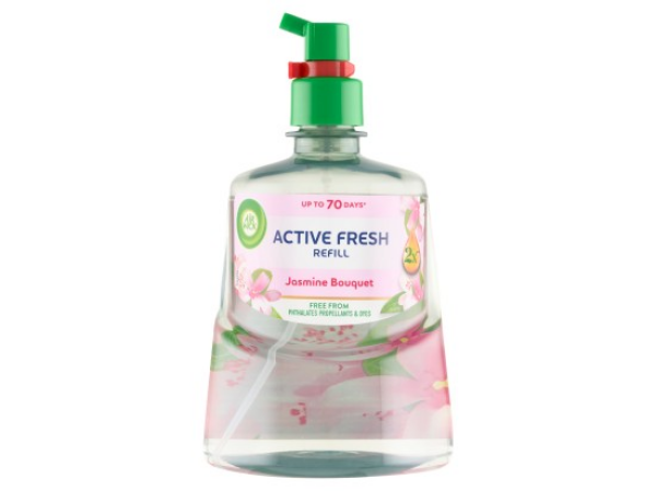 Air Wick Active Fresh náplň na vodní bázi do automatického difuzéru - Jasmínové květy 228 ml