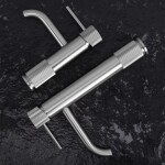 REA - Umyvadlová vysoká baterie Lungo Stripe Brush Nickel REA-B8053