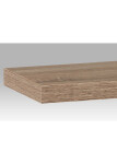 Polička nástěnná 120 cm, MDF, 3D dekor dub sonoma, baleno v ochranné fólii