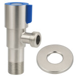 INVENA - Ventil rohový z nerezové oceli s keramickou hlavicí 1/2x3/8" modrý; ZW-47-N10-J