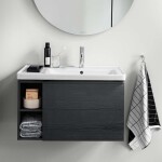 DURAVIT - D-Neo Nábytkové umyvadlo 80x48 cm, 1 otvor pro baterii vpravo, bílá 2370800000