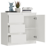 DumDekorace Komoda R-80-S3 se zásuvkami 80 cm - různé barevné varianty antracit