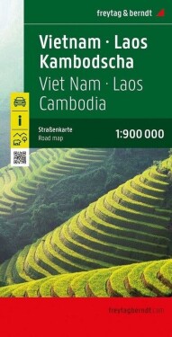 AK 186 Vietnam, Laos, Kambodža 1:900 000 / automapa