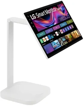 31.5" LG Swing 32U889SA-W bílá / Monitor / IPS / 3840 x 2160 / 60 Hz / Touch / Smart (32U889SA-W.AEU)