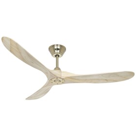 CasaFan ECO GENUINO 152 MG-NT stropní ventilátor 16.6 W (Ø x v) 1520 mm x 285 mm mosaz s dálkovým ovládáním, vhodný i pro zimní provoz