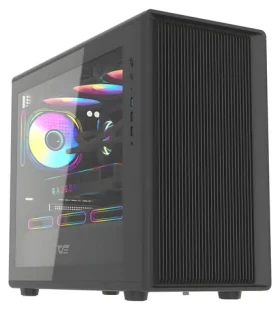 DarkFlash DB460M černá / Skříň / M-ATX / ITX / tvrzené sklo / bez ventilátorů / bez zdroje (DB460M Black)
