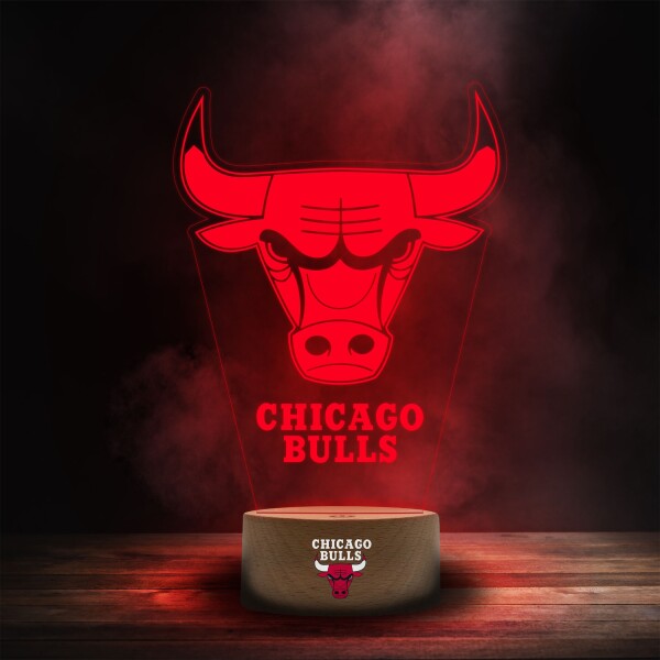 Cedule Chicago Bulls NBA Team Logo LED-Leuchtschild