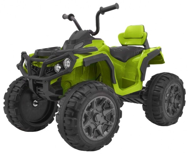 Mamido Dětská elektrická čtyřkolka ATV s ovladačem, EVA kola zelená