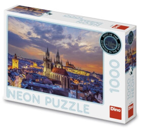 Puzzle Pohled na Hradčany 1000 dílků Neon