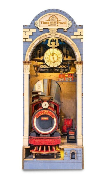 3D Skládačka Zarážka na knihy - Kouzelné nádraží