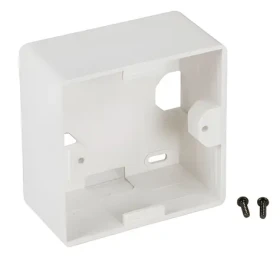 EFB Instalační krabice na omítku bílá / Instalační krabice / 80x80x40 mm / pro keystone moduly (ET-25084V3)