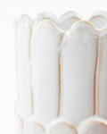 House Doctor Keramická váza Ezra Off White 25 cm, bílá barva, keramika