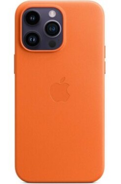 Apple Leather Case s MagSafe pro iPhone 14 Pro Max - oranžový MPPR3ZM/A
