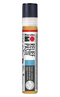 Reliéfní pasta 25ml - metalická zlatá 784