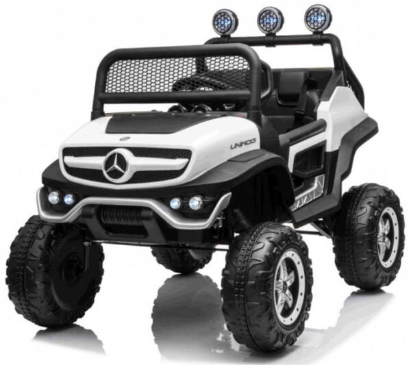 Mamido Dětské elektrické autíčko Buggy Mercedes-Benz Unimog 4x4 bílé