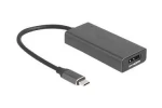 DeLock šedá / Kabel adaptéru / USB-C (M) - HDMI + DisplayPort (F) combo / 15 cm / 8K 120Hz (64316)