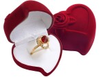 LUNICA Dárková krabička SAMETOVÉ SRDCE 0584