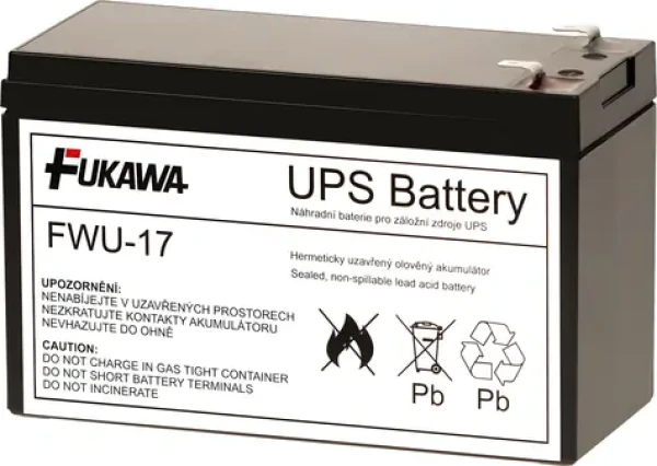 FIAMM FWU17 / Baterie pro UPS / náhrada za APC RBC17 / 12V / 9Ah / životnost 5 let
