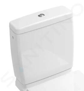 VILLEROY & BOCH - O.novo WC nádržka kombi, zadní/boční přívod, CeramicPlus, alpská bílá 5788S1R1