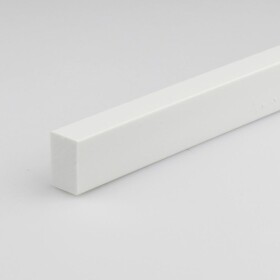 Profil plochý PVC bily lesk 10x20x1000