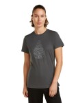 ICEBREAKER Wmns Mer 150 Tech Lite III SS Tee Hike Path, Obsidian velikost: M