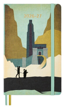 18měsíční diář Moleskine Lord of the Rings 2026-27 - tvrdé desky, L, týdenní